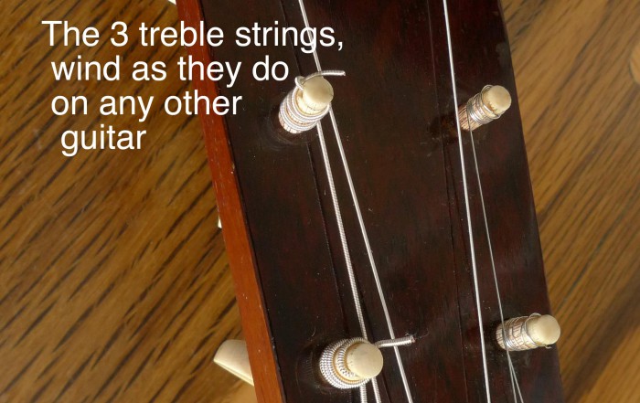 Setting up and tuning a 19th-century Martin with ivory tuning pegs